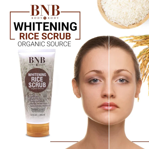 BNB-Rice Extract Brightening Skincare Kit | Korean glass Skin|  Face Wash, Scrub & Mask