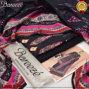 Bareeze Lawn,2025 Un-stitched Suit