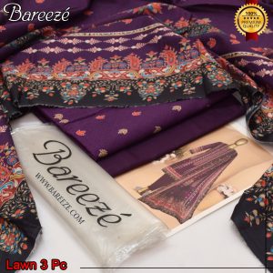 Bareeze Lawn 2025 Un-stitched Suit